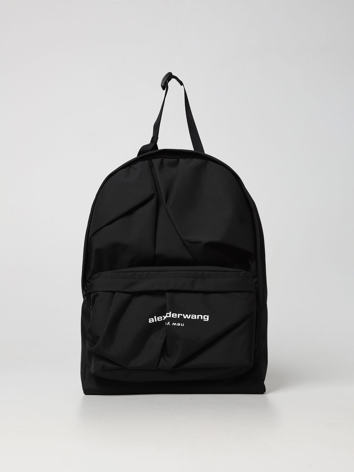 ALEXANDER WANG: backpack in technical canvas - Black | Backpack ...