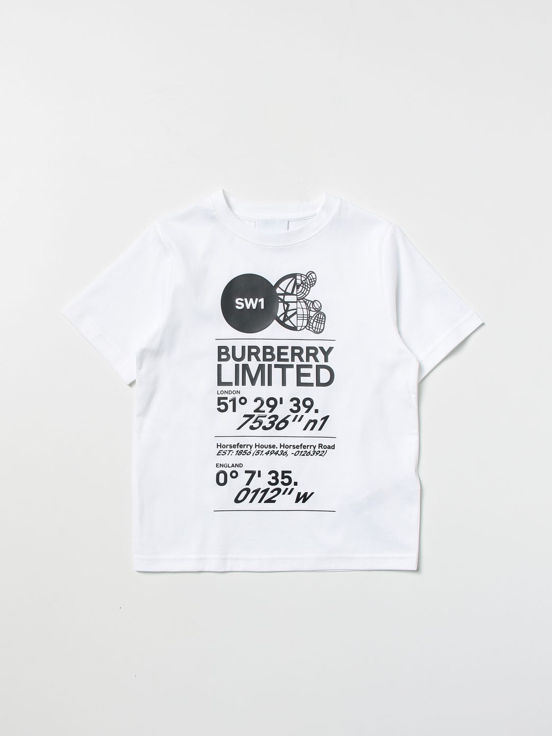 T恤 Burberry: Burberry 拼贴印花棉质T恤 白色 1