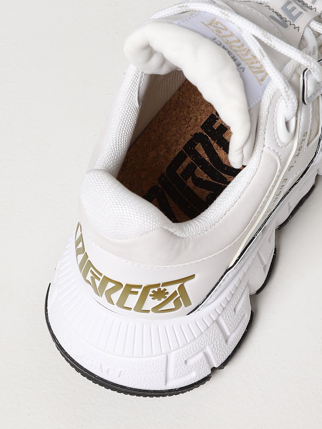 Sneakers Versace: Versace Trigreca sneakers with logo white 4