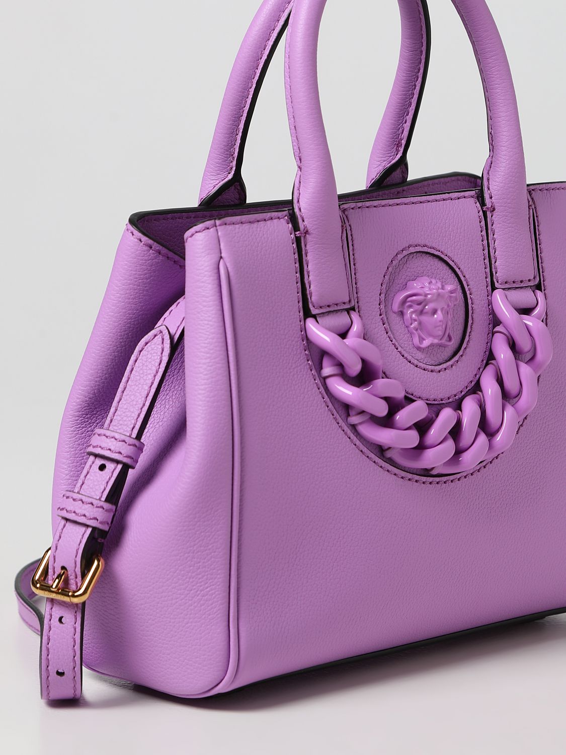 Handbag Versace: Versace handbag for women violet 4