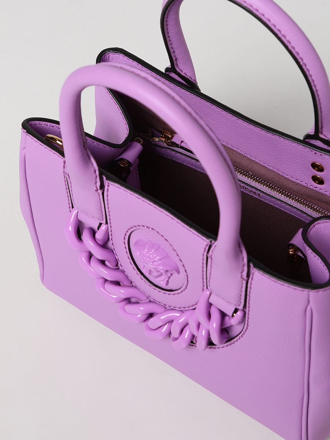 Handbag Versace: Versace handbag for women violet 5