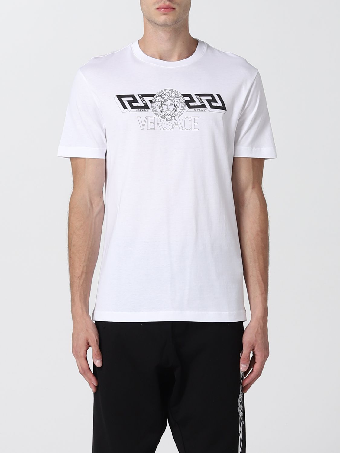 T-Shirt Versace: Versace Herren t-shirt weiß 1