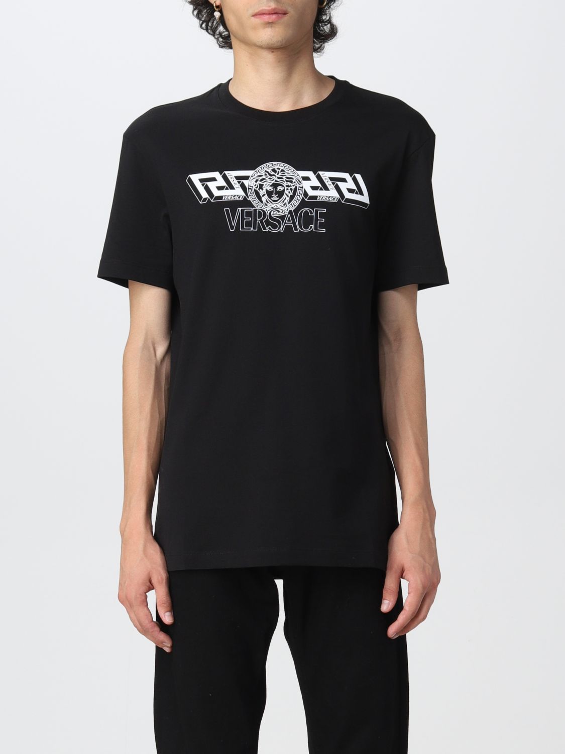 T恤 Versace: Versacet恤男士 黑色 1