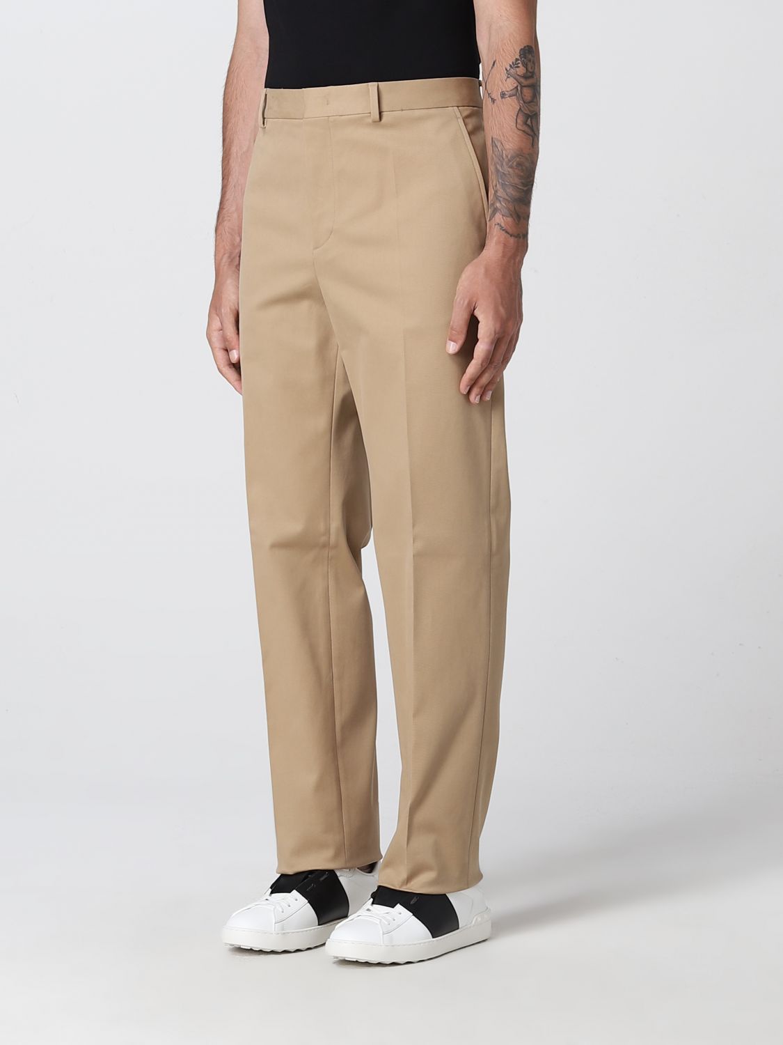 Valentino Outlet: cotton tailored pants - | Valentino pants 1V3RBI608J1 online GIGLIO.COM