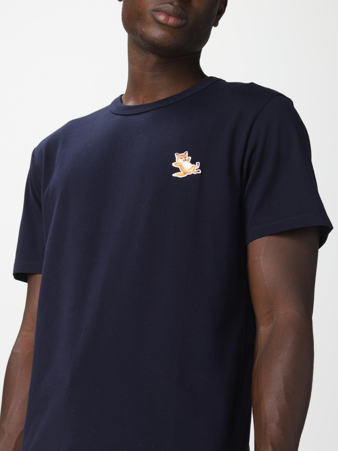 Maison Kitsune Tシャツ メンズ Maison Kitsune ネイビー Tシャツ メゾンキツネ Gukj0010 Giglio Com