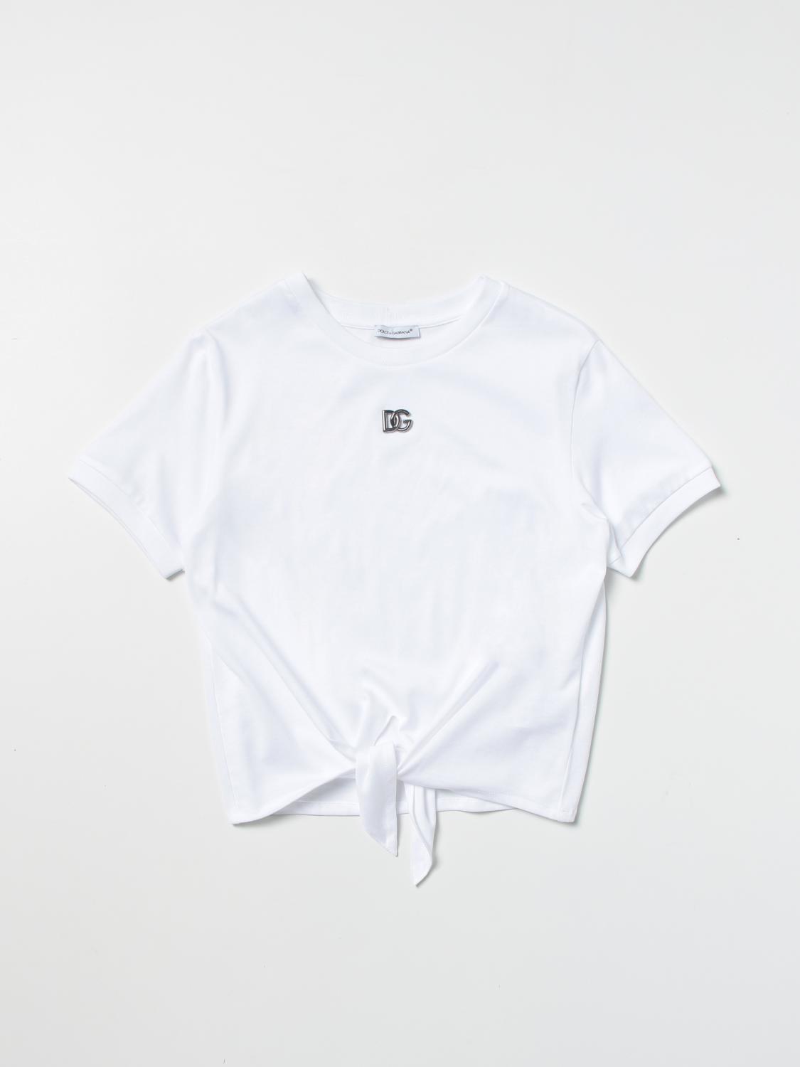 DOLCE GABBANA DG T Shirt Aus Baumwolle Wei Dolce Gabbana T
