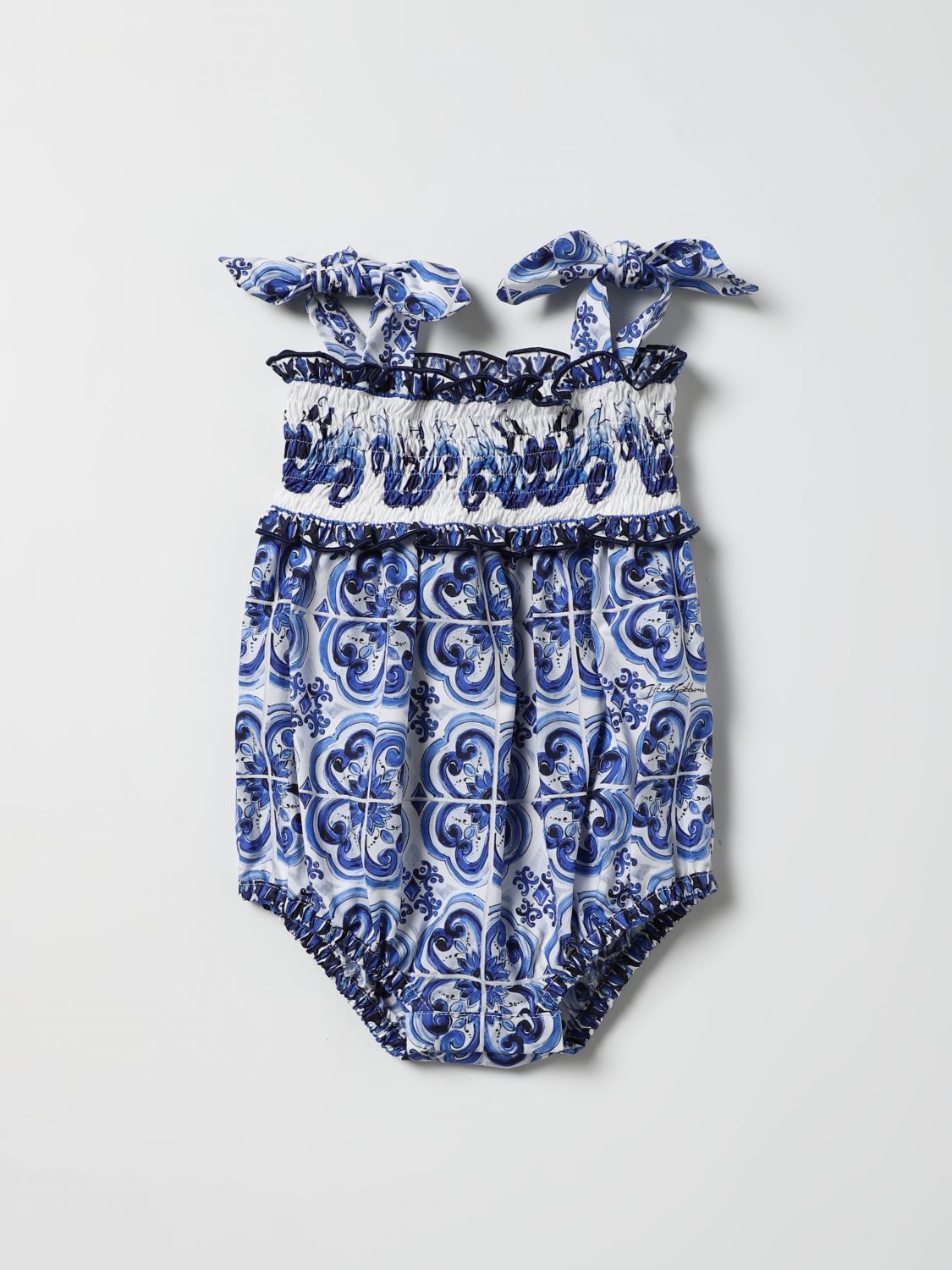 Body Dolce & Gabbana: Dolce & Gabbana Strampler mit Print blau 1