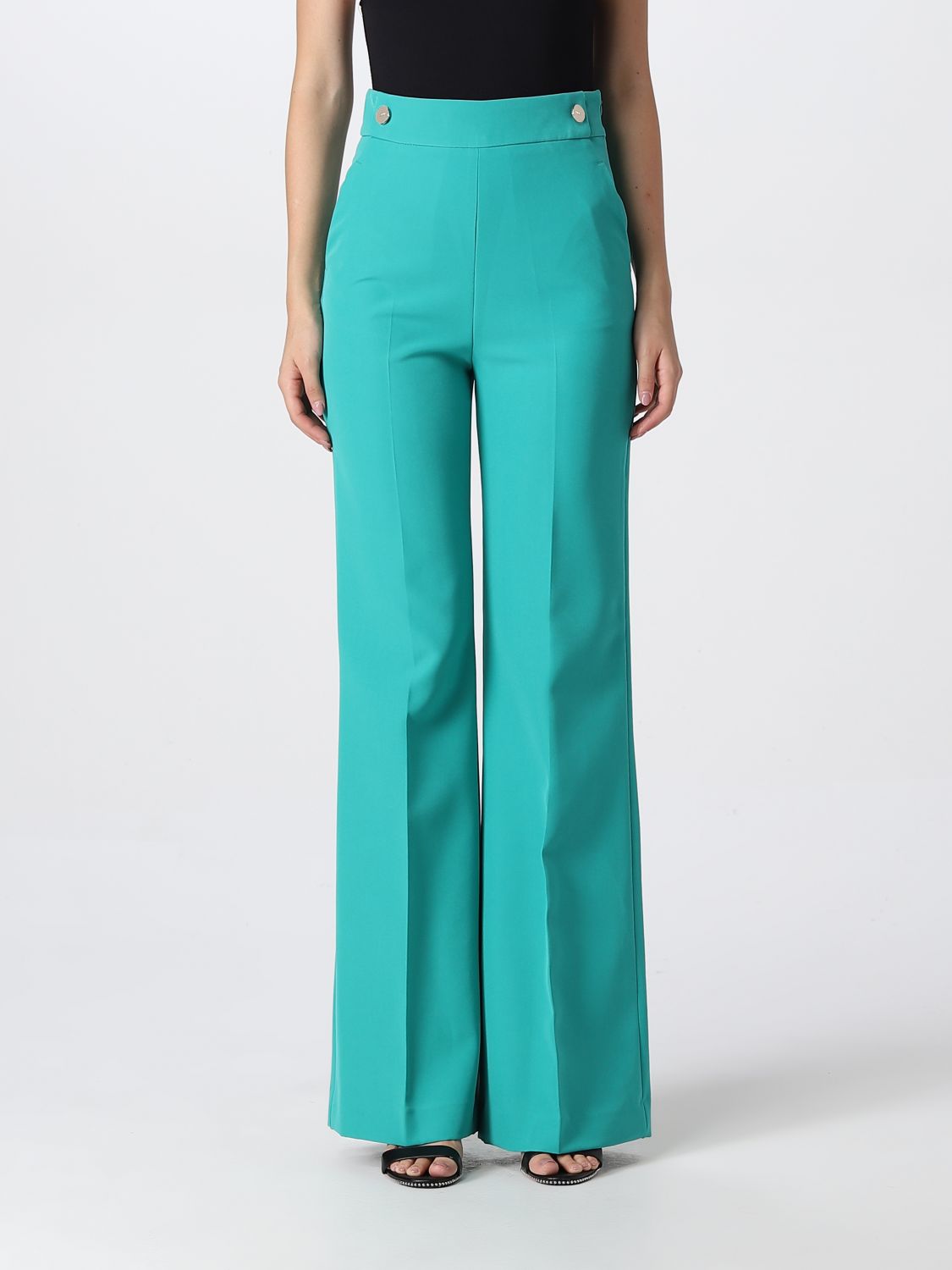 LIU JO: pants for woman - Green | Liu Jo pants CF2034T2200 online at ...