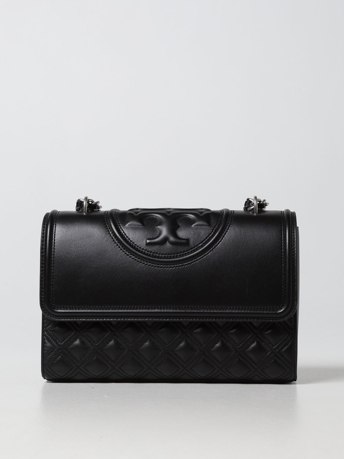 TORY BURCH: Fleming leather bag - Black | Tory Burch crossbody bags 76997  online on 