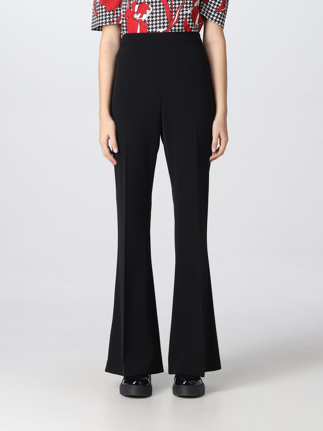 Trousers Boutique Moschino: Boutique Moschino trousers for women black 1