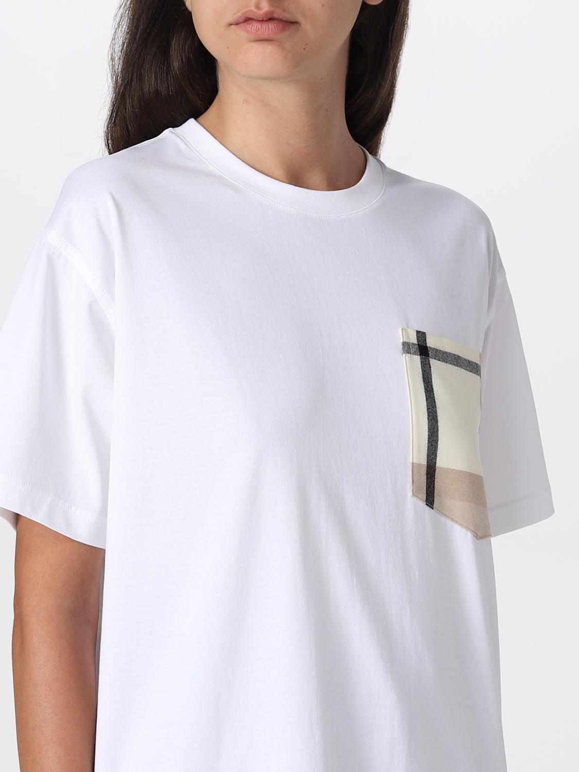 BURBERRY: cotton T-shirt - White  Burberry t-shirt 8055309 online