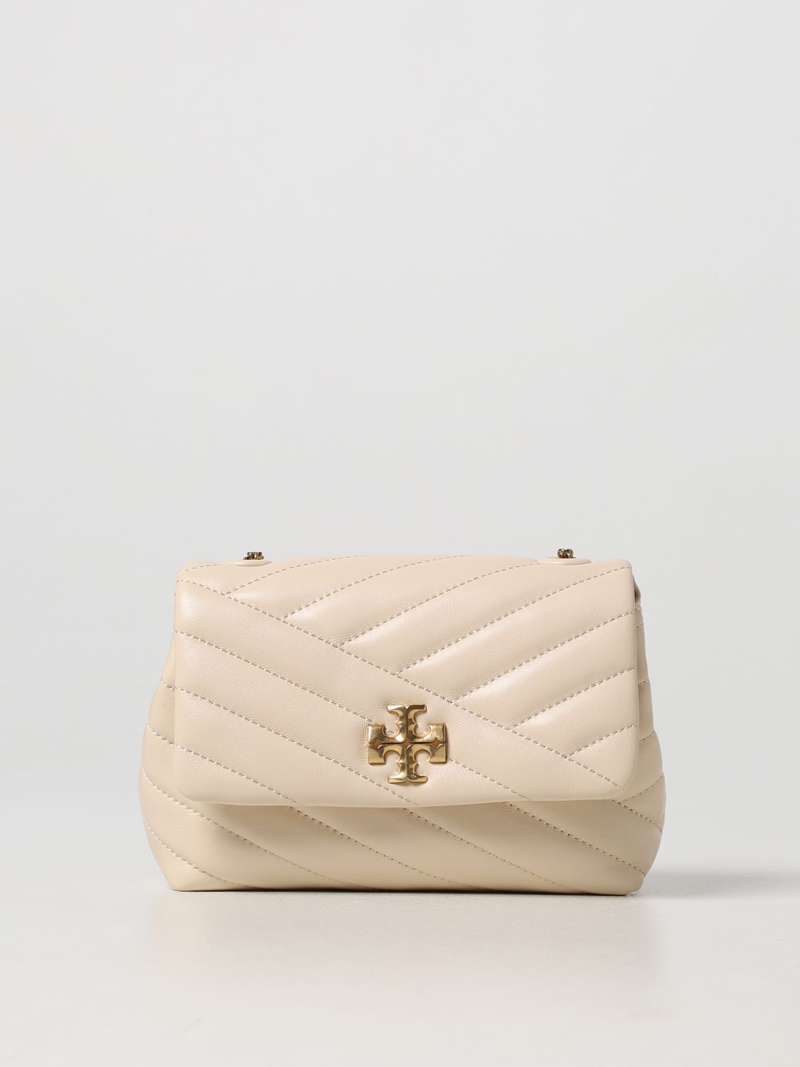 Tory Burch - Kira Small Quilted Leather Shoulder Bag - Womens - Cream