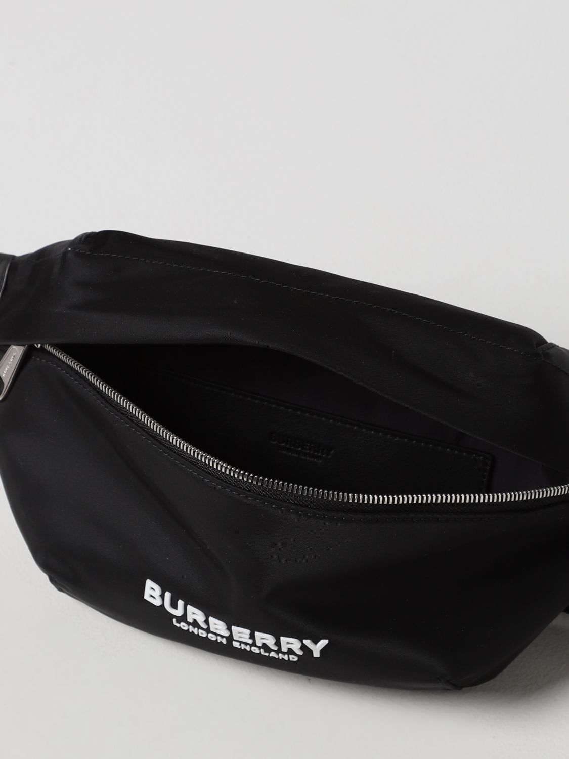 BURBERRY: nylon belt bag - Black  Burberry belt bag 8049095 online at