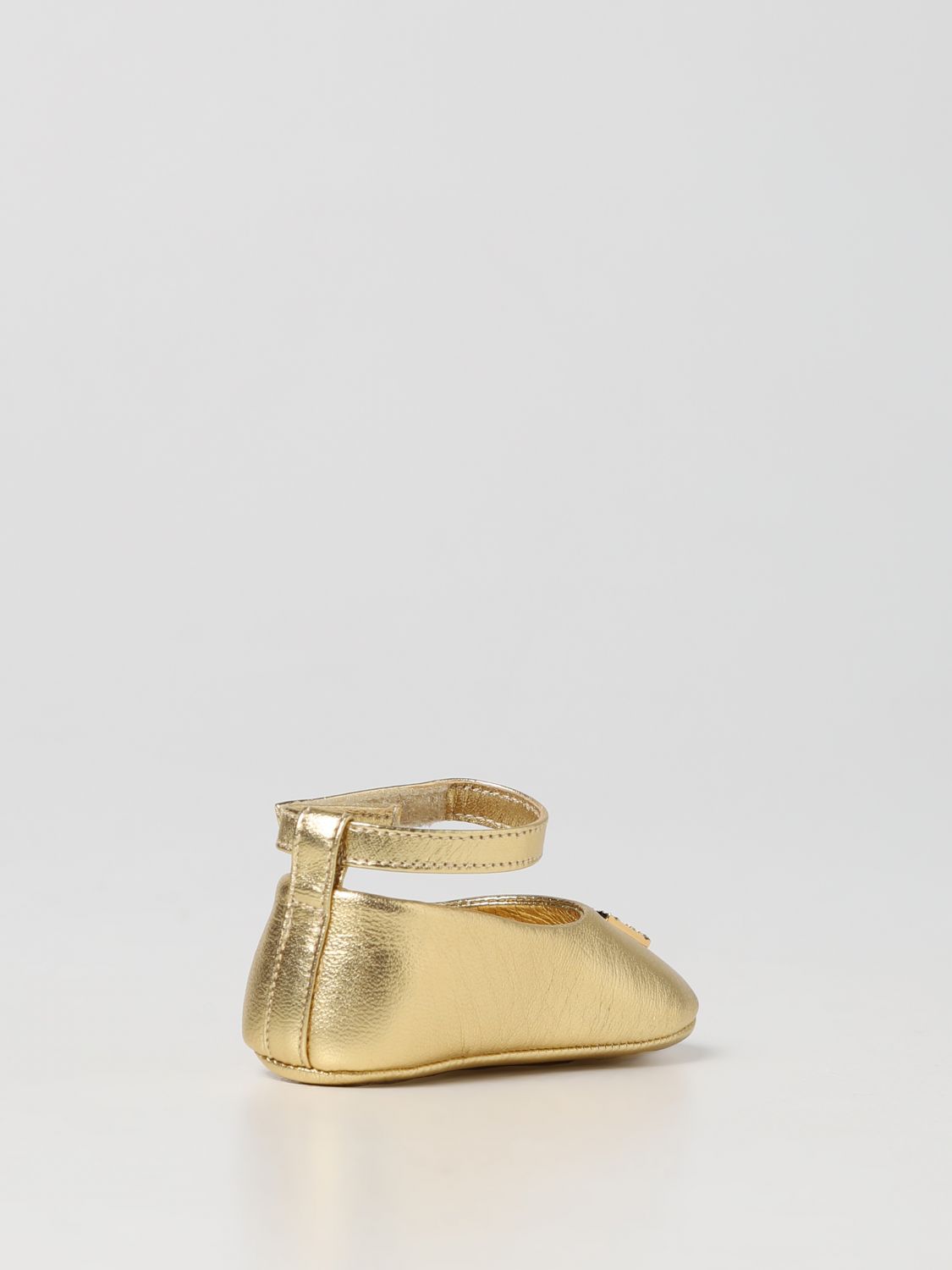 Schuhe Dolce & Gabbana: Dolce & Gabbana Krabbelschuhe aus Leder gold 3