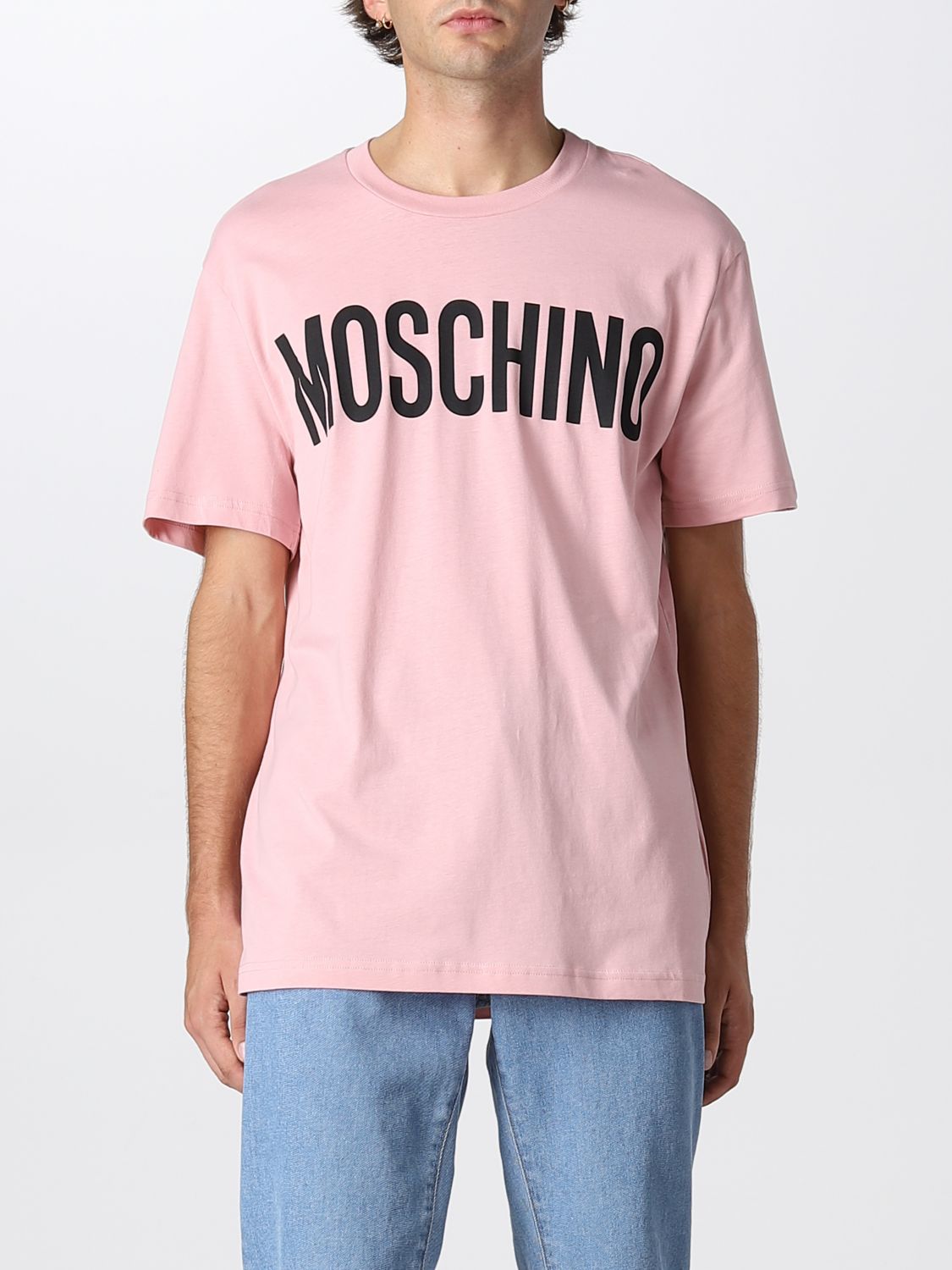 T-shirt Moschino Couture: Moschino Couture t-shirt for men pink 1