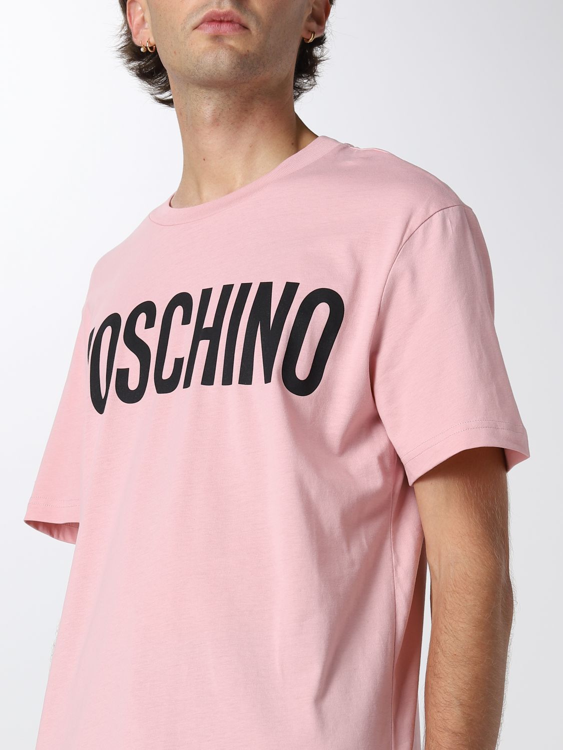 T-shirt Moschino Couture: Moschino Couture t-shirt for men pink 3