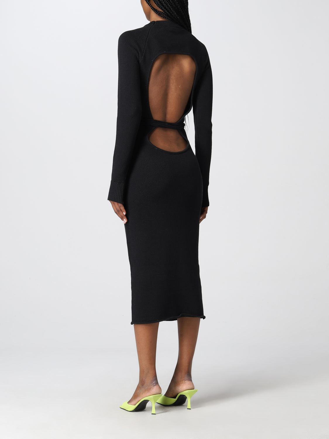 Dress The Attico: The Attico dress for women black 2
