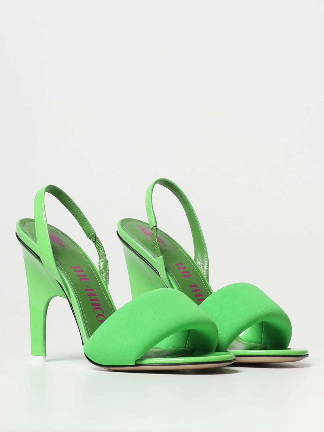Femme Chaussures Chaussures à talons Sandales à talons Sandales à talons The Attico en coloris Vert 