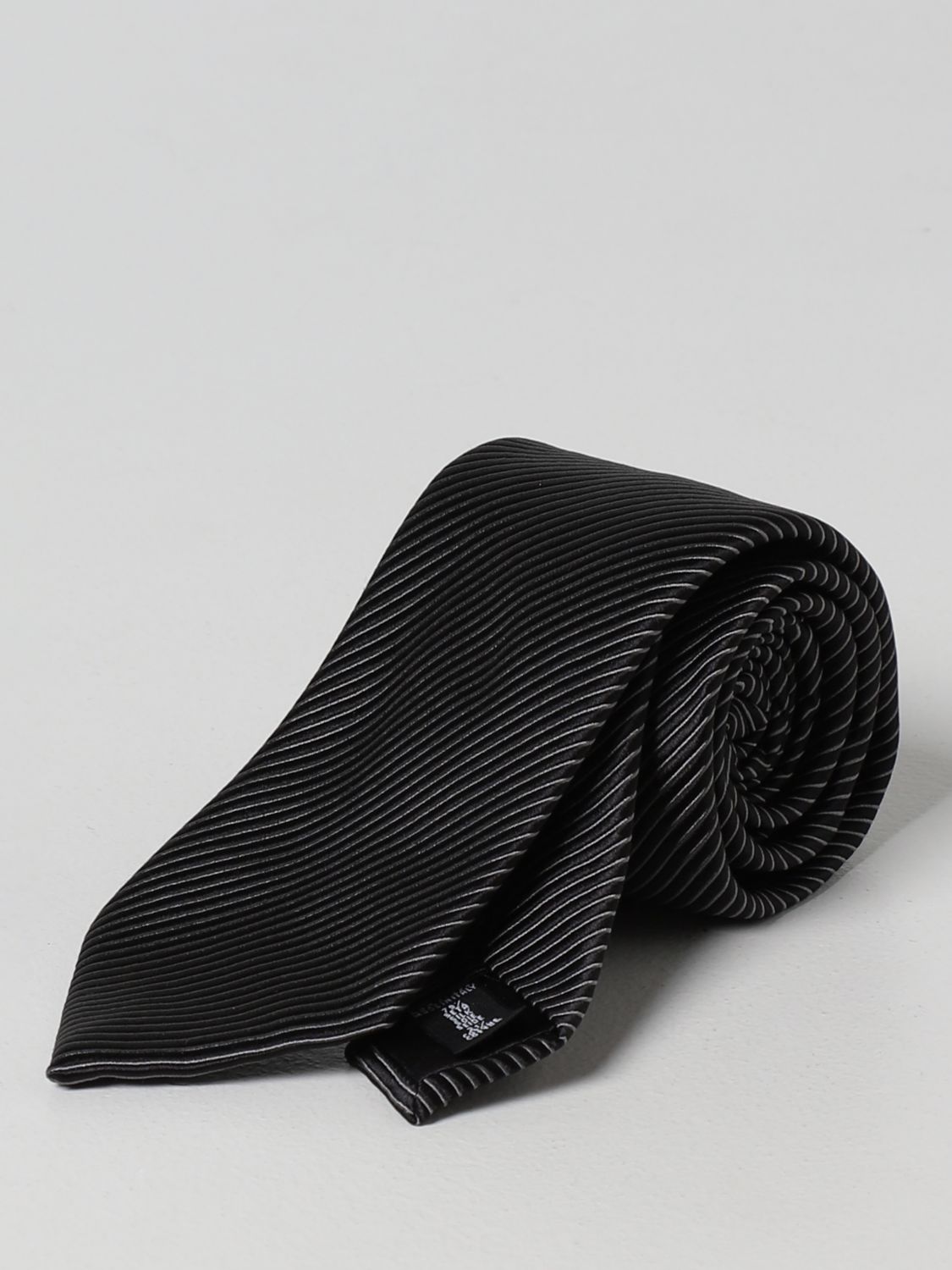 Tie Giorgio Armani: Emporio Armani silk tie black 1