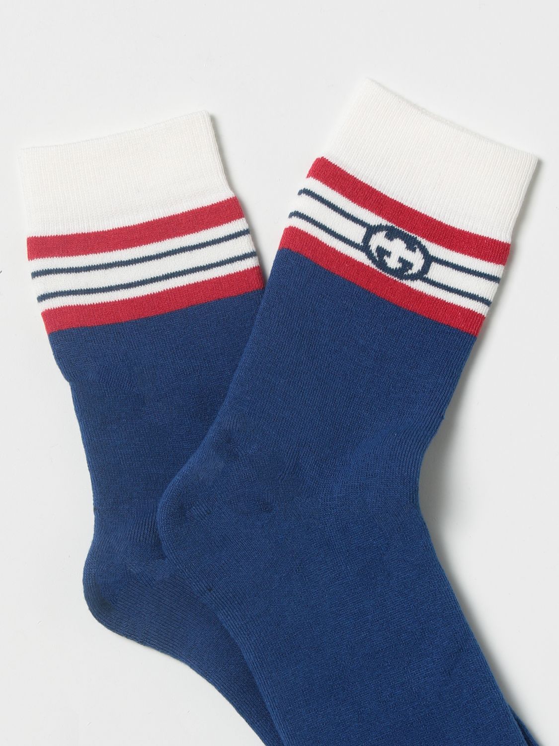 Strumphosen für Mädchen Gucci: Gucci Socken aus elastischer Baumwolle royal blue 2