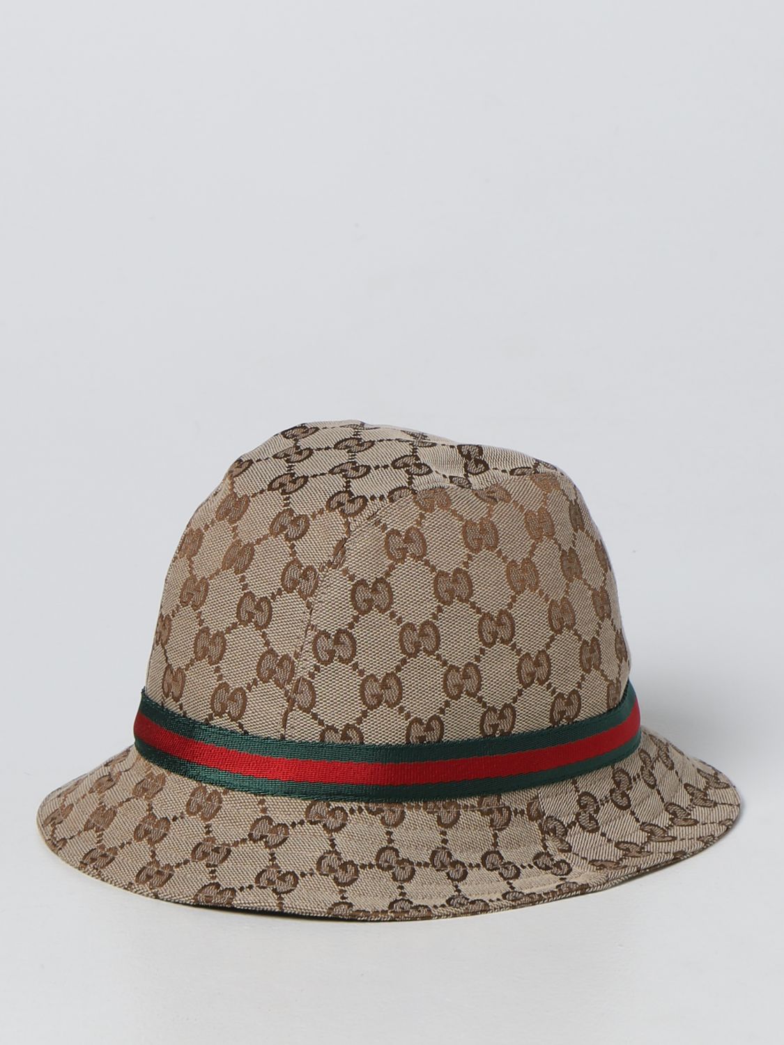 Chapeaux Fille Gucci: Chapeau Gucci en tissu monogrammé marron 2