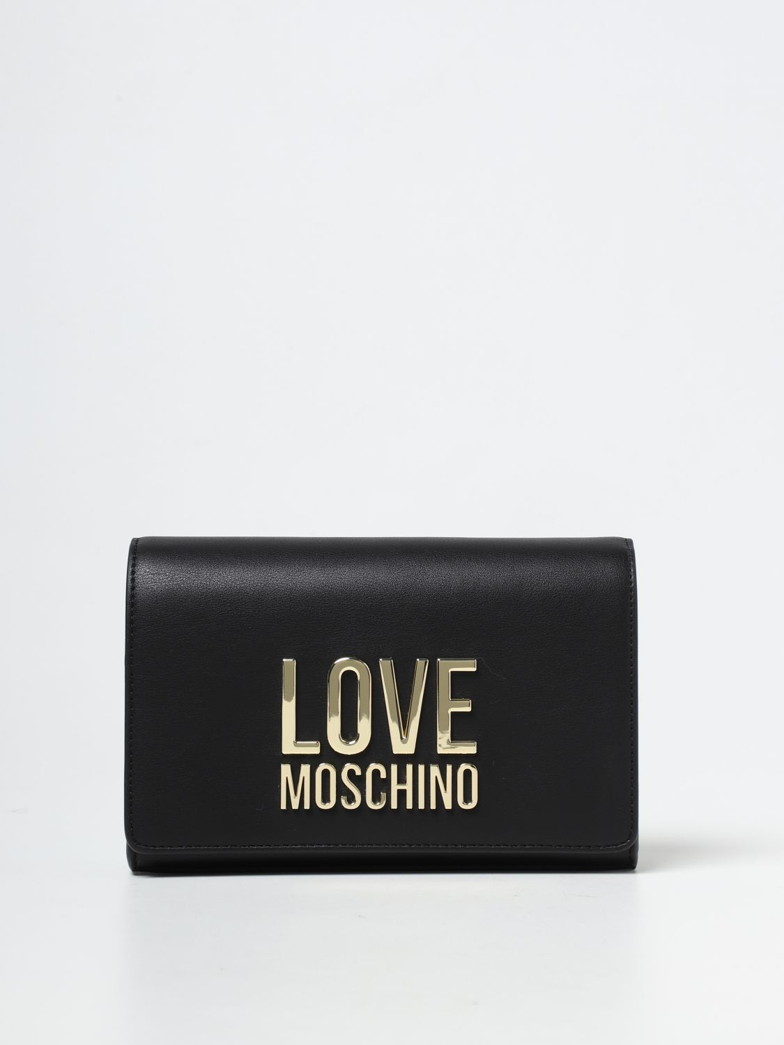 LOVE MOSCHINO: bag in synthetic leather - Black | Love Moschino mini ...