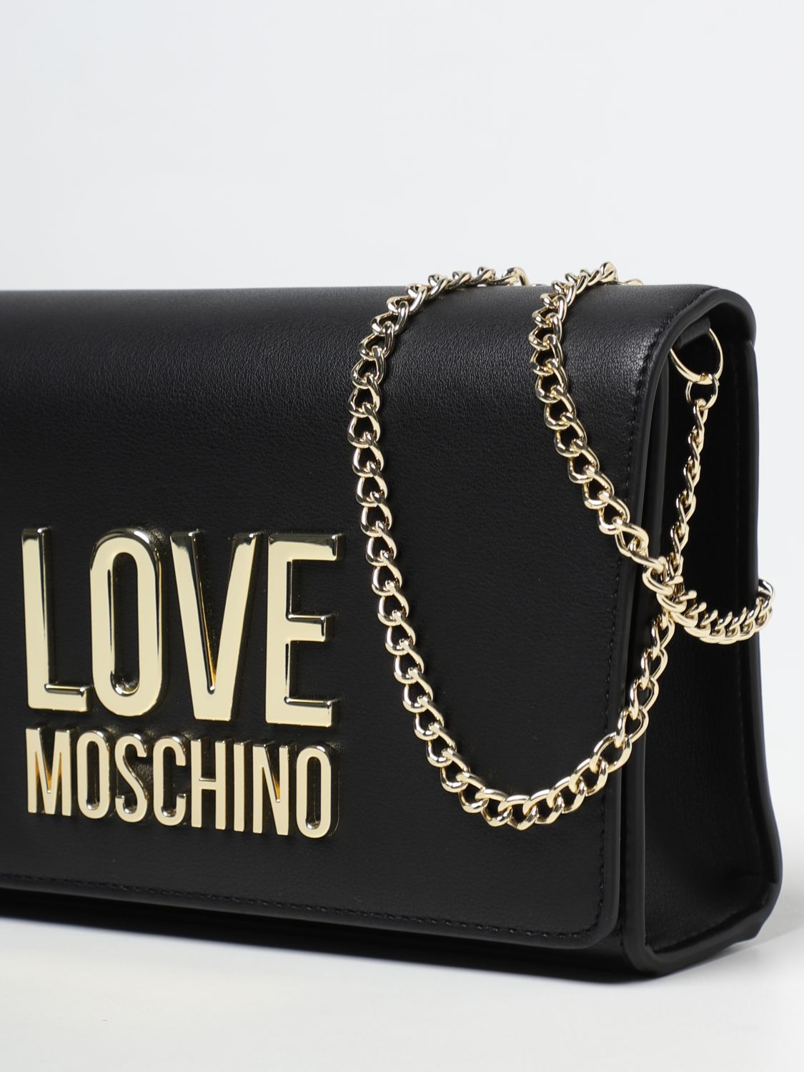LOVE MOSCHINO: bag in synthetic leather - Black | Crossbody Bags Love ...