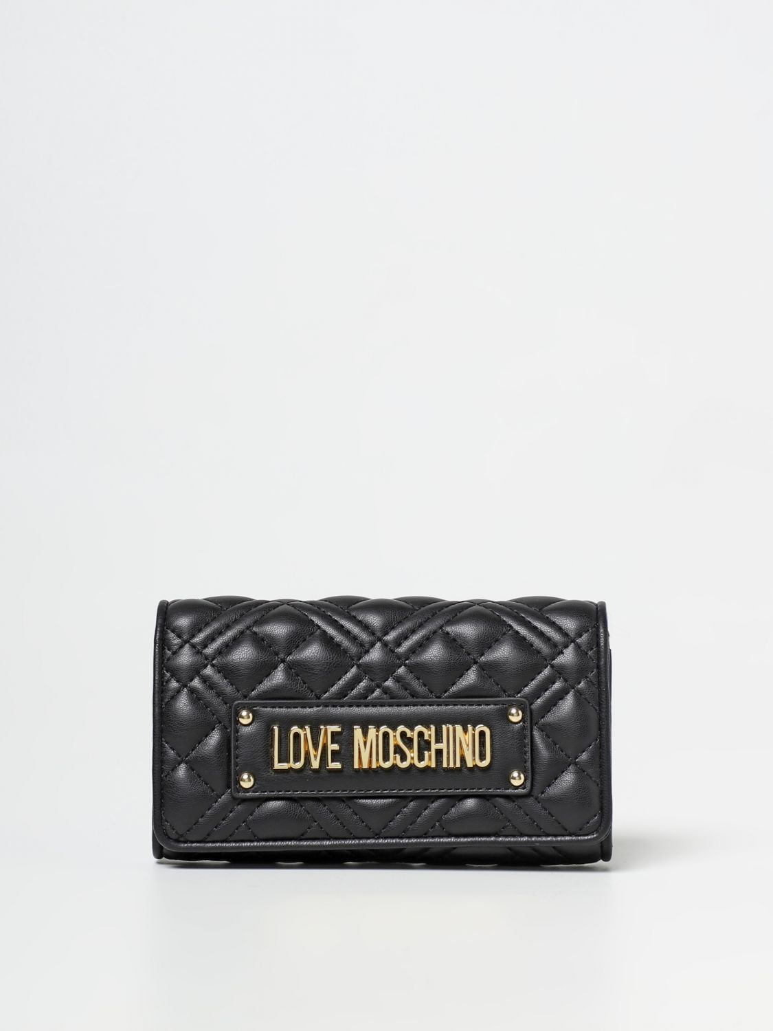LOVE MOSCHINO: wallet in synthetic leather - Black | Wallet Love ...