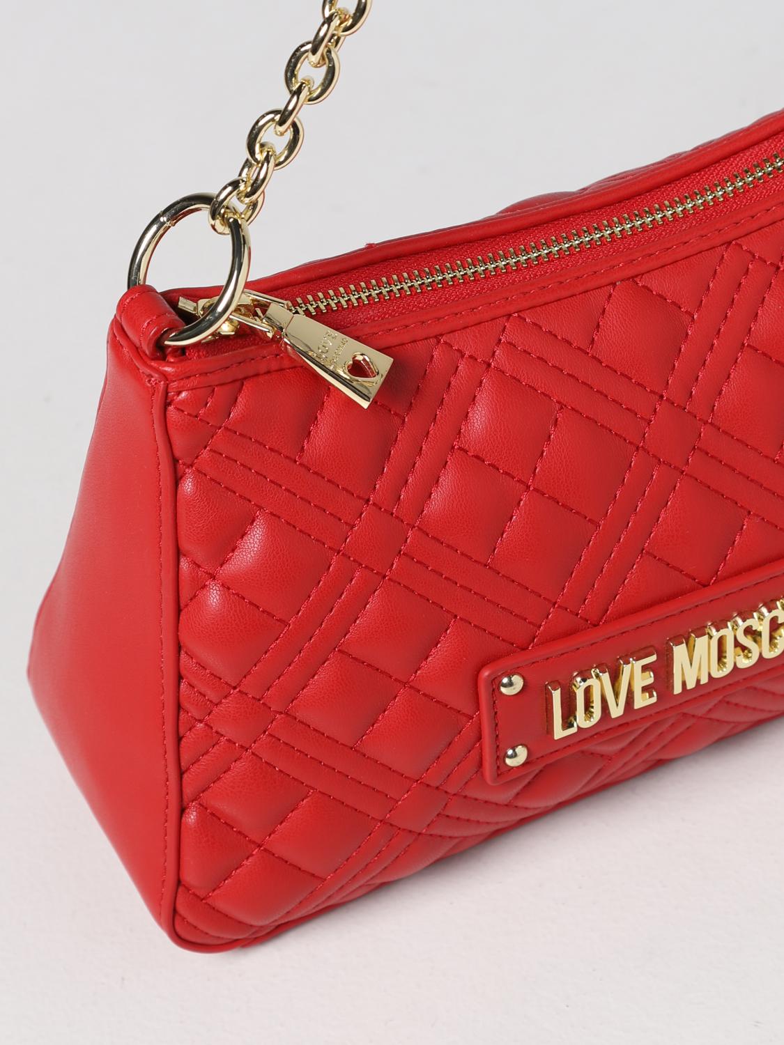 LOVE MOSCHINO bag in quilted synthetic leather Red Love Moschino