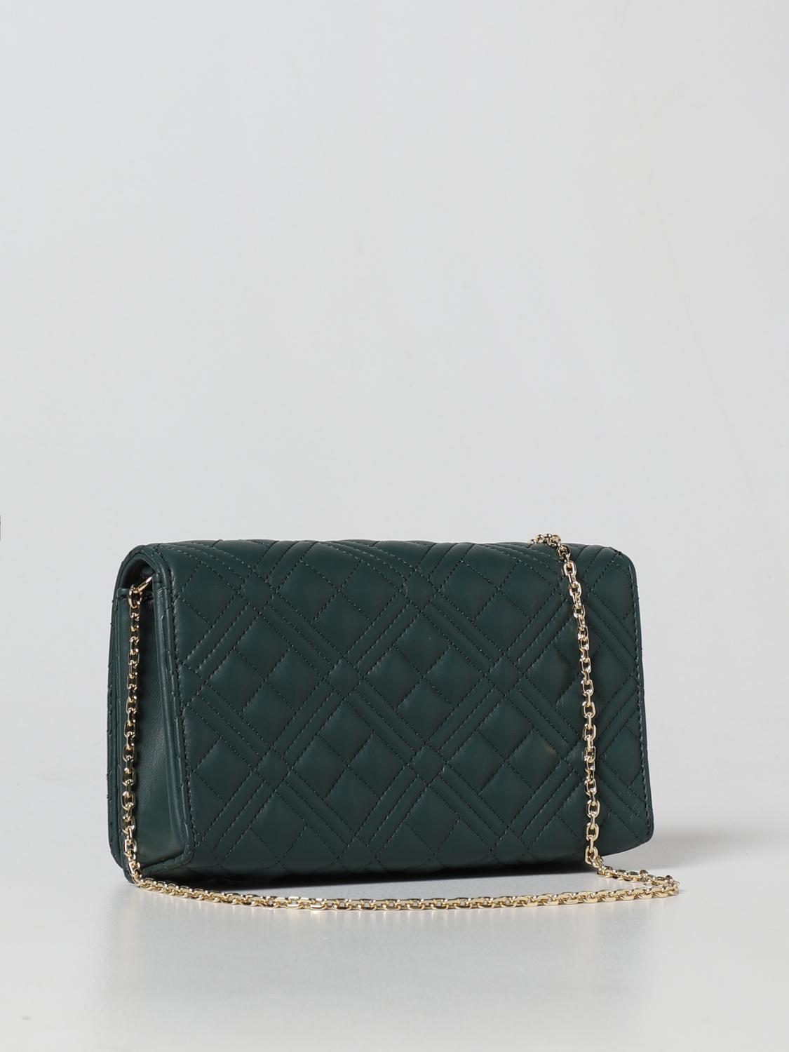 LOVE MOSCHINO Crossbody bag women Bottle Green Love Moschino