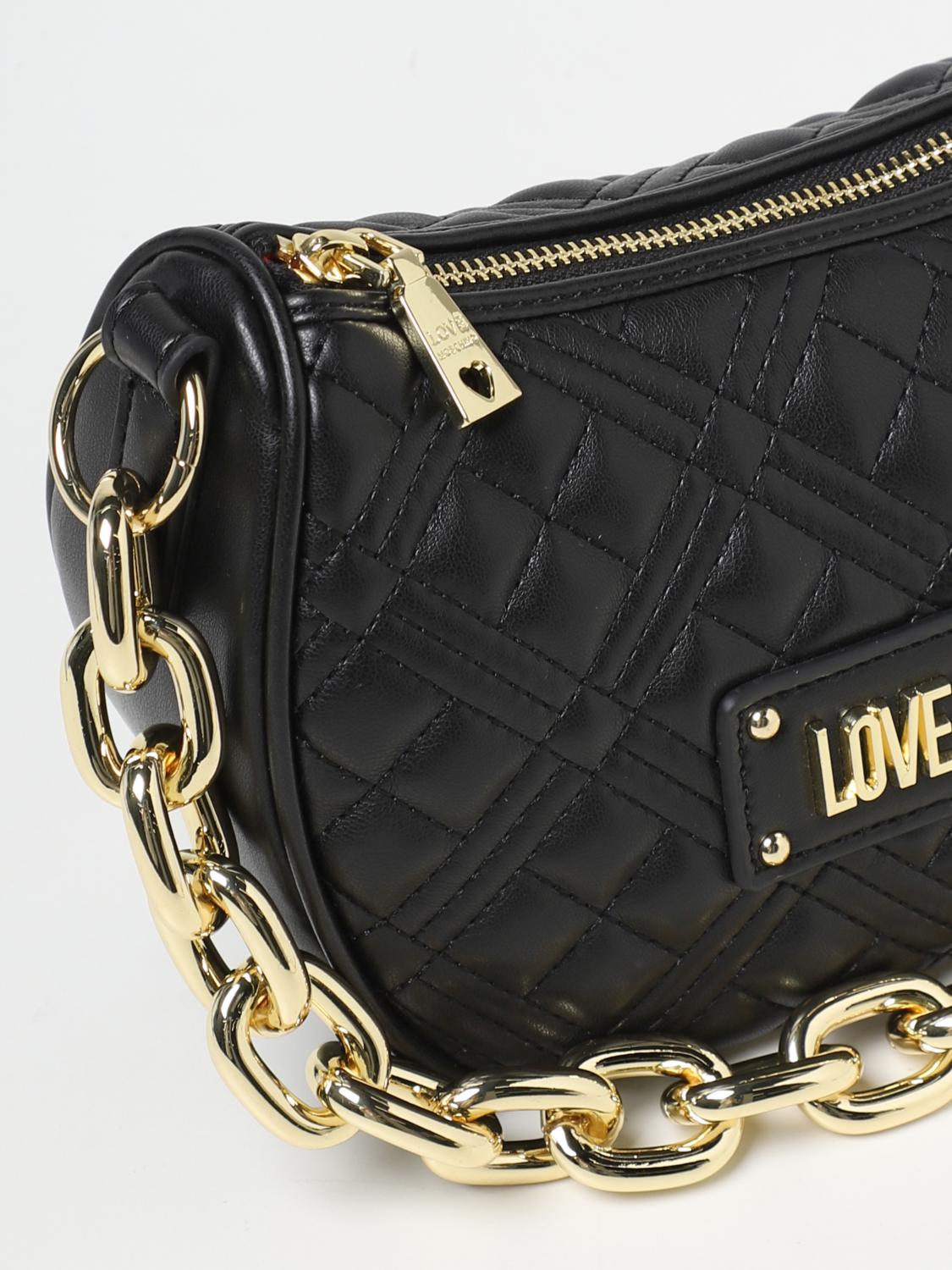 Love Moschino Outlet bag in quilted synthetic leather Black Love