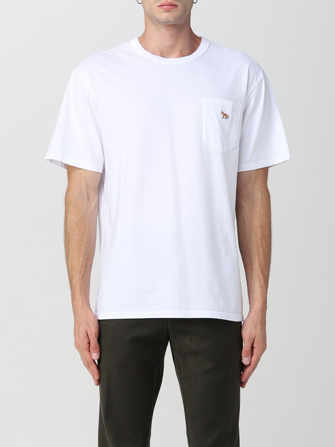 MAISON KITSUNÉ: t-shirt for man - White | Maison Kitsuné t-shirt ...