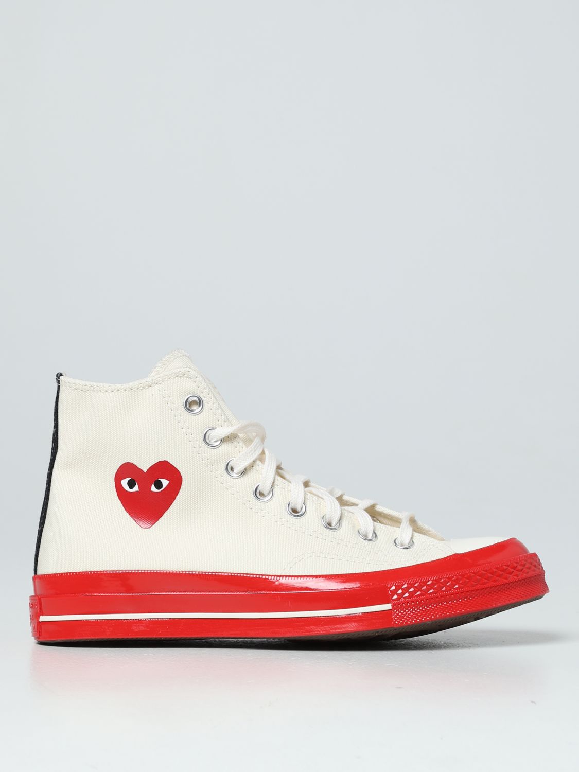 Comme Des Garçons Play X Converse Chuck Taylor Trainers In White | ModeSens