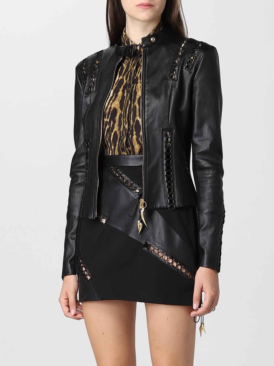 ROBERTO CAVALLI Coat women Black Jacket Roberto Cavalli PKP800PN039