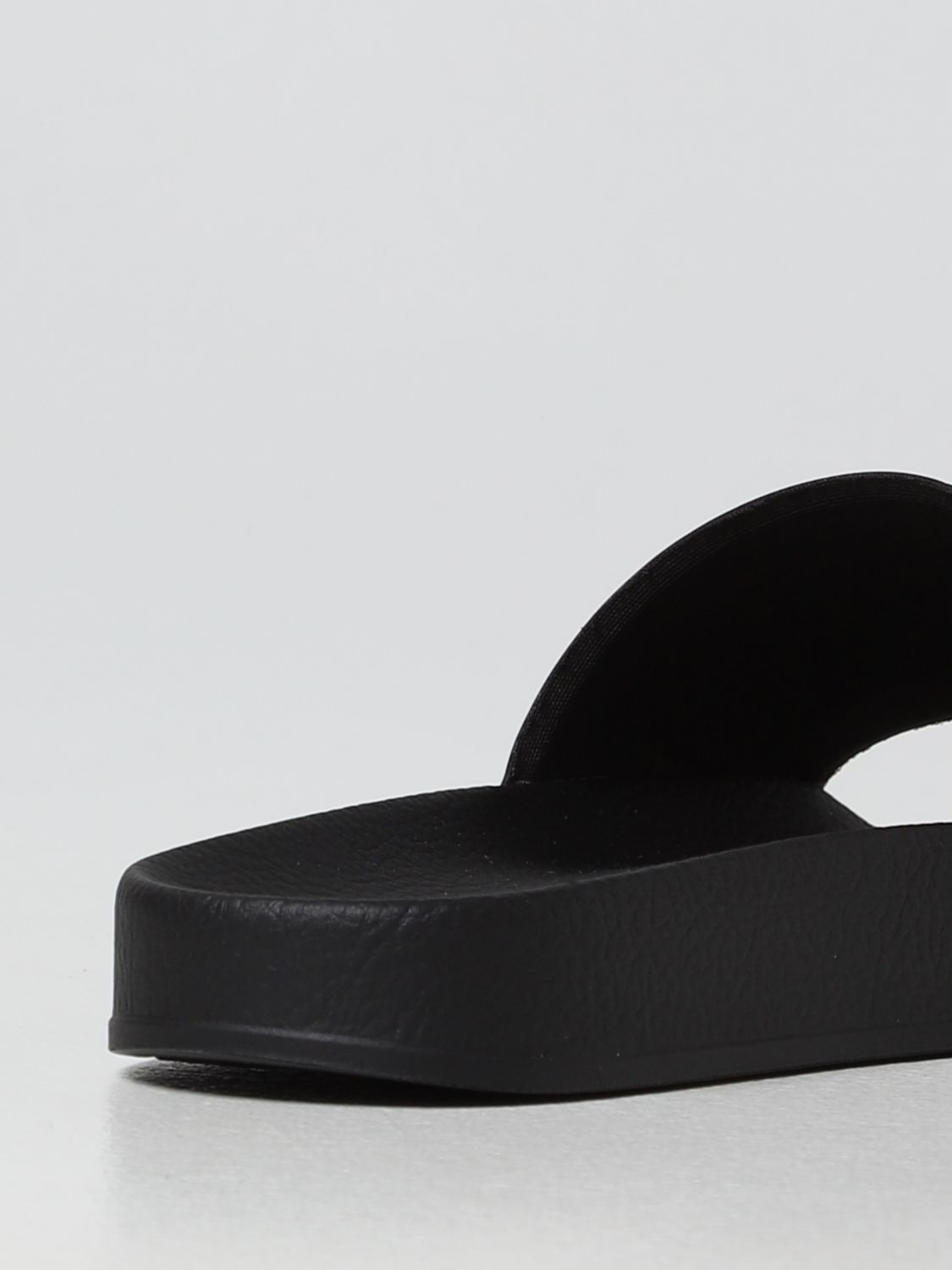 Sandali bassi Moschino Couture: Sandalo slide Moschino Couture in PVC nero 3