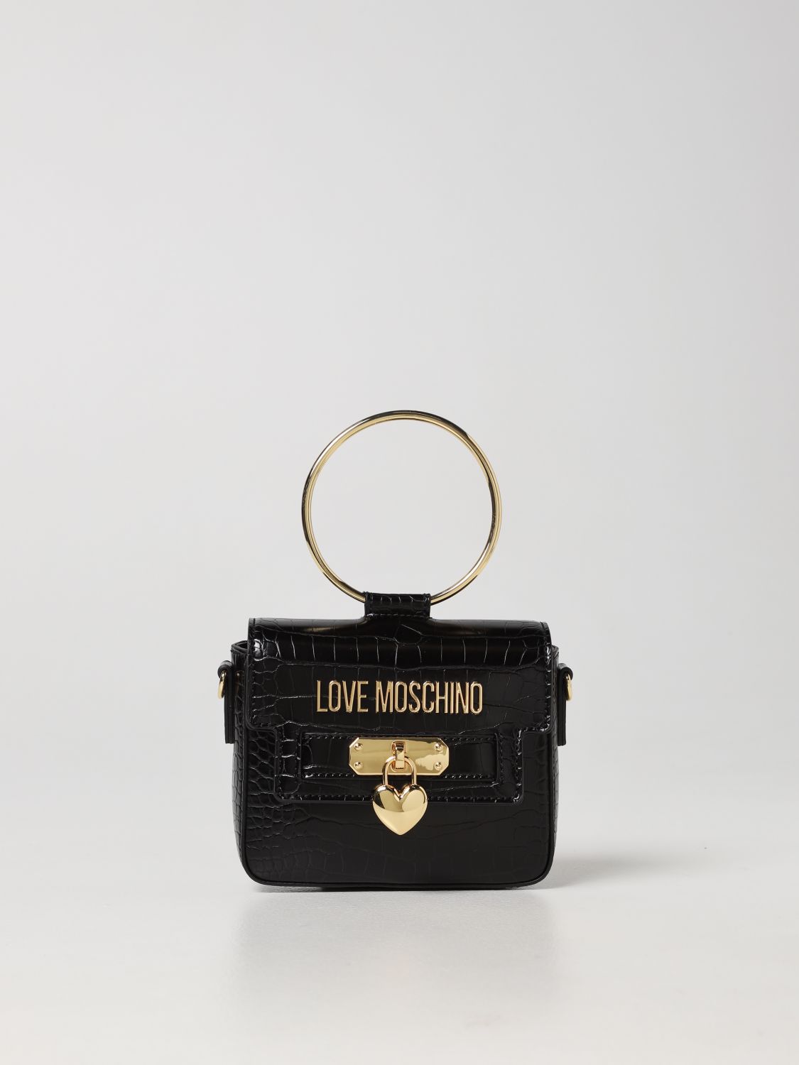 Love Moschino bag in synthetic leather with crocodile print