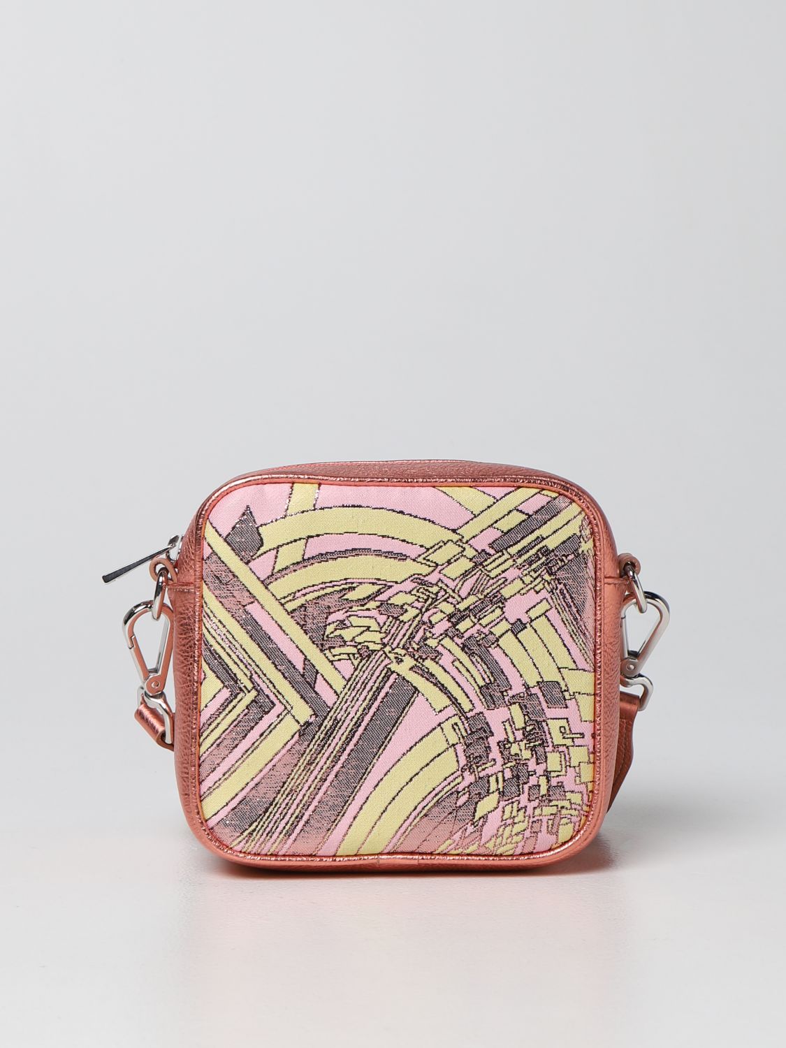 Bag Emilio Pucci: Emilio Pucci hammered leather bag pink 1