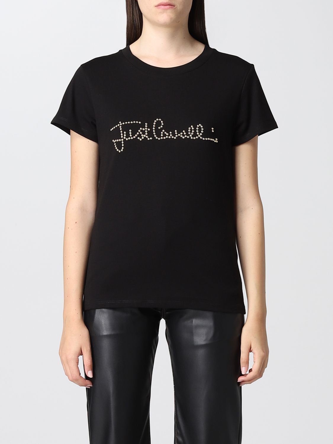T-Shirt Just Cavalli: Just Cavalli T-shirt with stud logo black 1
