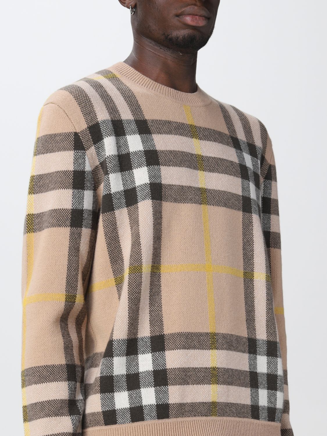 Pull Burberry: Pull Burberry homme beige 5