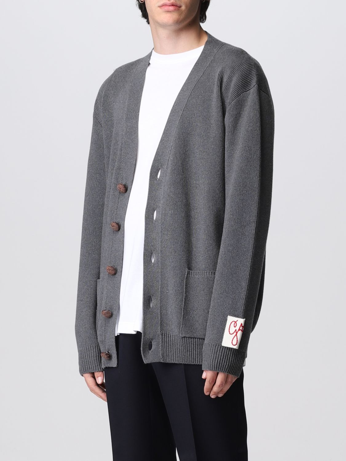 GOLDEN GOOSE: cardigan for man - Grey | Golden Goose cardigan ...