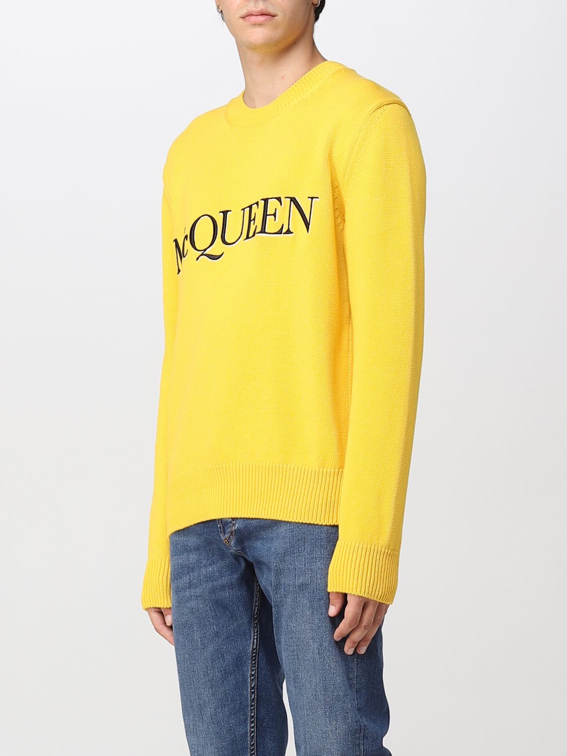 ALEXANDER MCQUEEN: sweater for man - Yellow | Alexander Mcqueen sweater