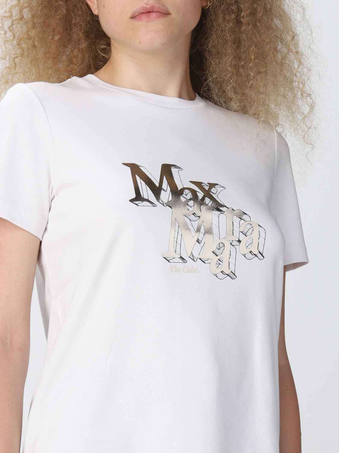 Camiseta S Max Mara: Camiseta S Max Mara para mujer beige 4
