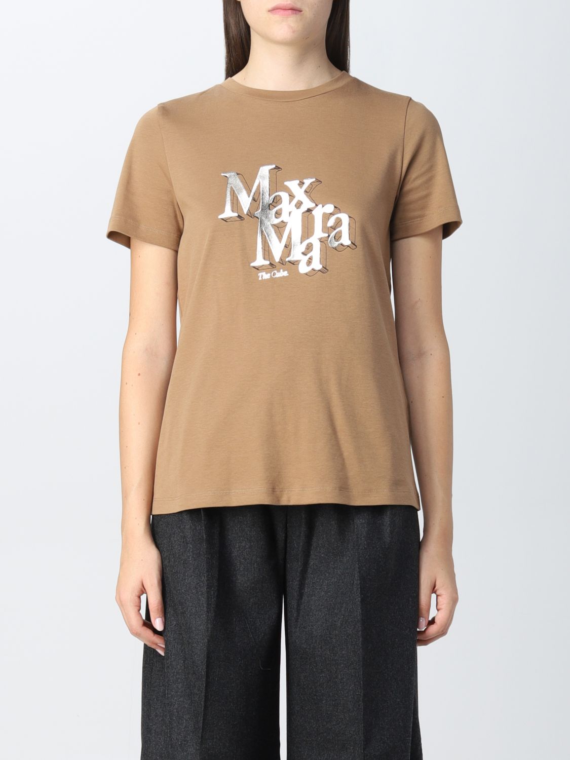 티셔츠 S 막스 마라: 티셔츠 S Max Mara 여성 카멜 1