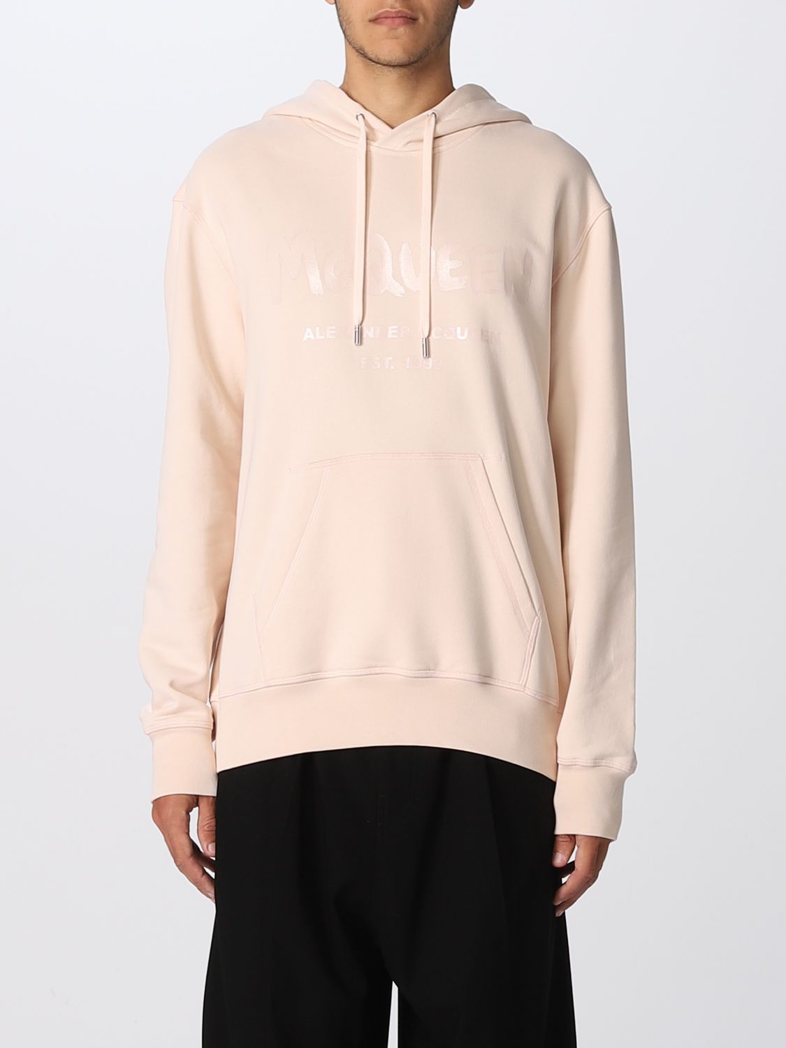 Sweatshirt Alexander Mcqueen: Alexander McQueen hoodie with logo pink 1