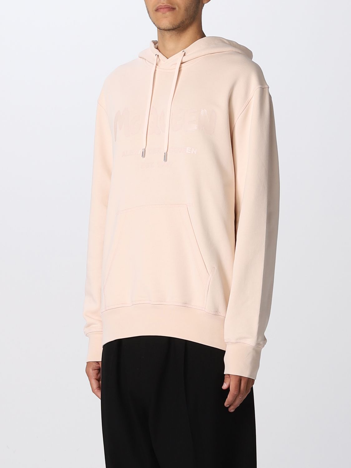 Sweatshirt Alexander Mcqueen: Alexander McQueen hoodie with logo pink 3