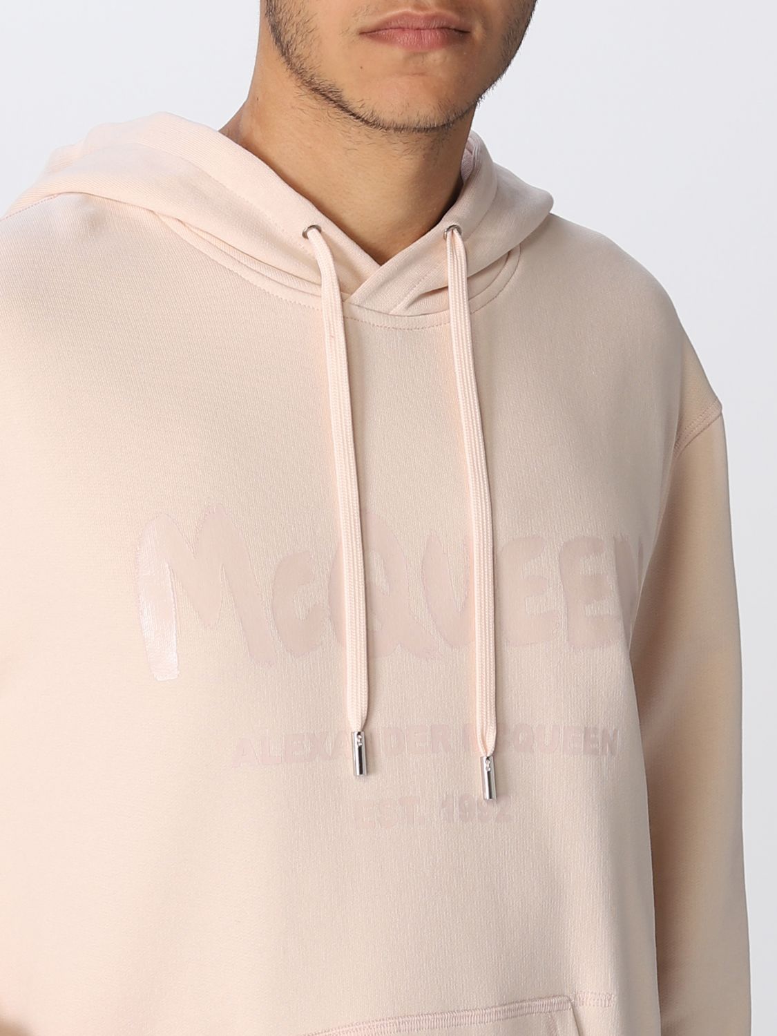 Sweatshirt Alexander Mcqueen: Alexander McQueen hoodie with logo pink 4