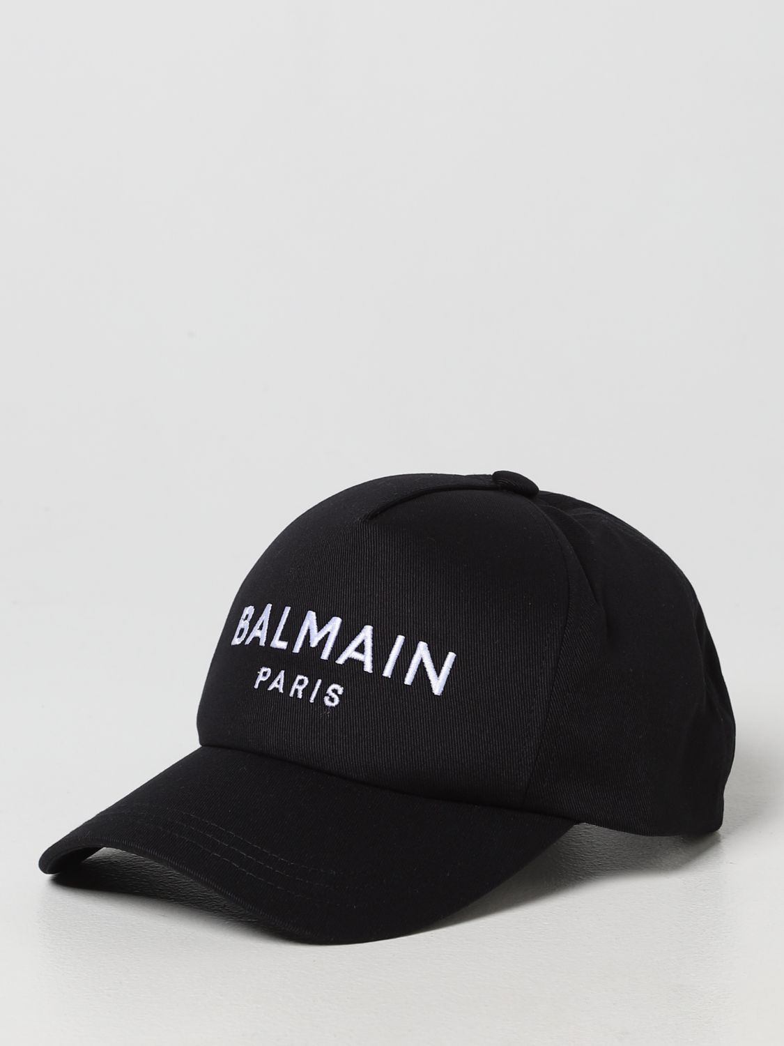 Cappello Balmain: Cappello da baseball Balmain in cotone nero 1
