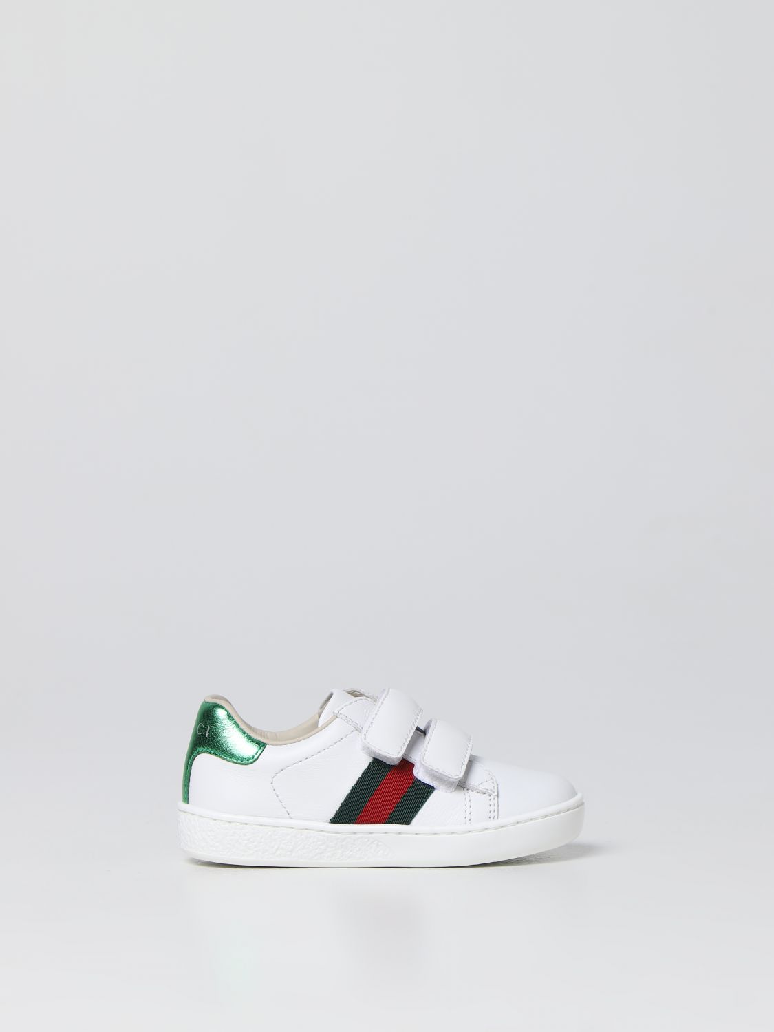 Duftende nøgen I forhold GUCCI: smooth leather sneakers - White | Gucci shoes 455447CPWP0 online on  GIGLIO.COM