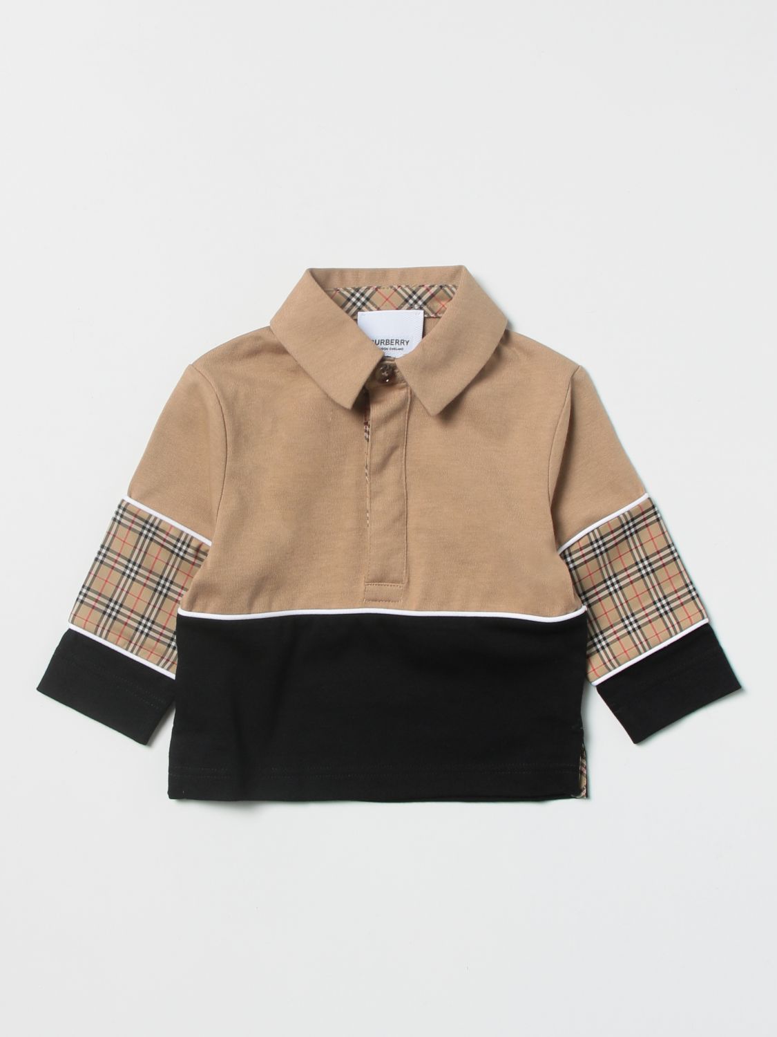 Burberry polo sale shirt kids brown