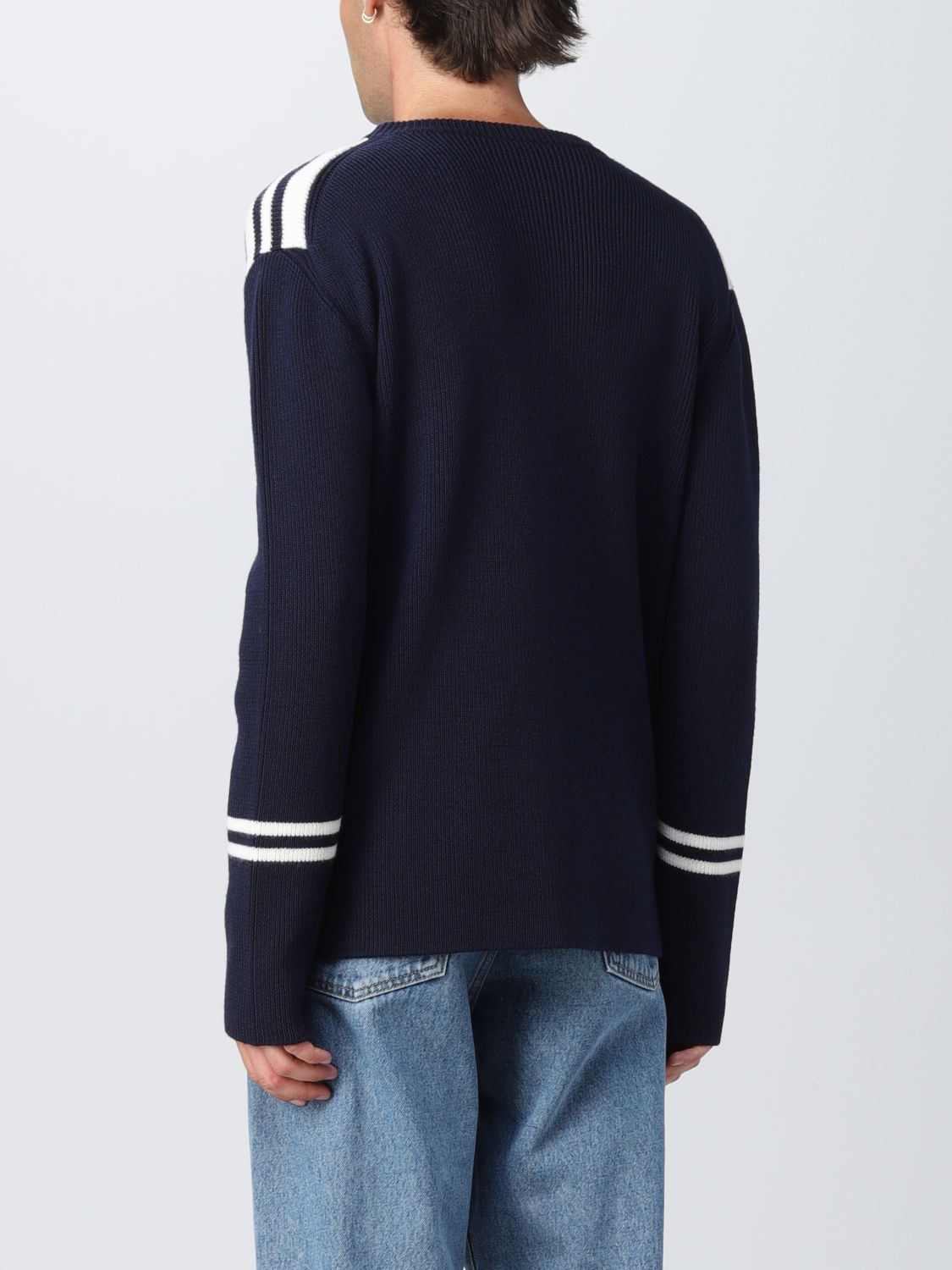 VALENTINO: VLogo wool sweater - Blue | Valentino sweater 1V3KC22F8PM ...